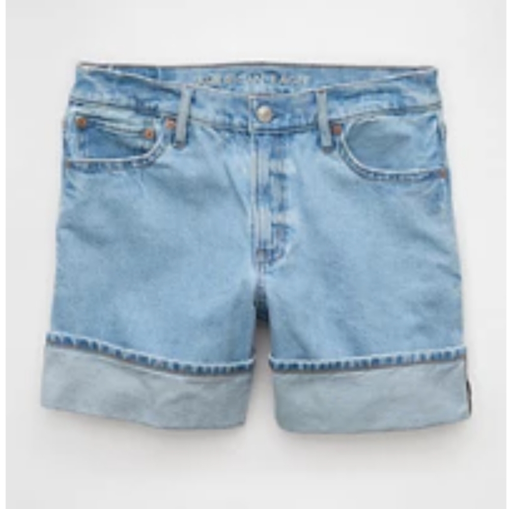 AE 6" strigid Super High-waisted Relaxed Denim Short